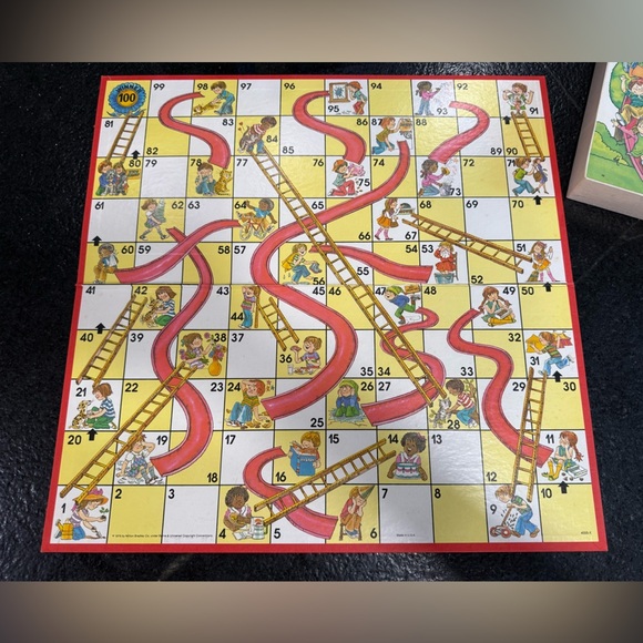 Vintage Milton Bradley Chutes And Ladders Educational Game 1978 complete - Picture 4 of 6